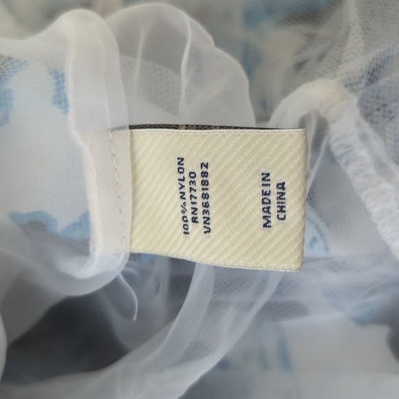 Jean Paul Gaultier for Target blue and white floral tulle Skirt - Picture 7 of 7